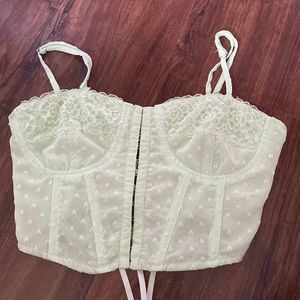light green corset top